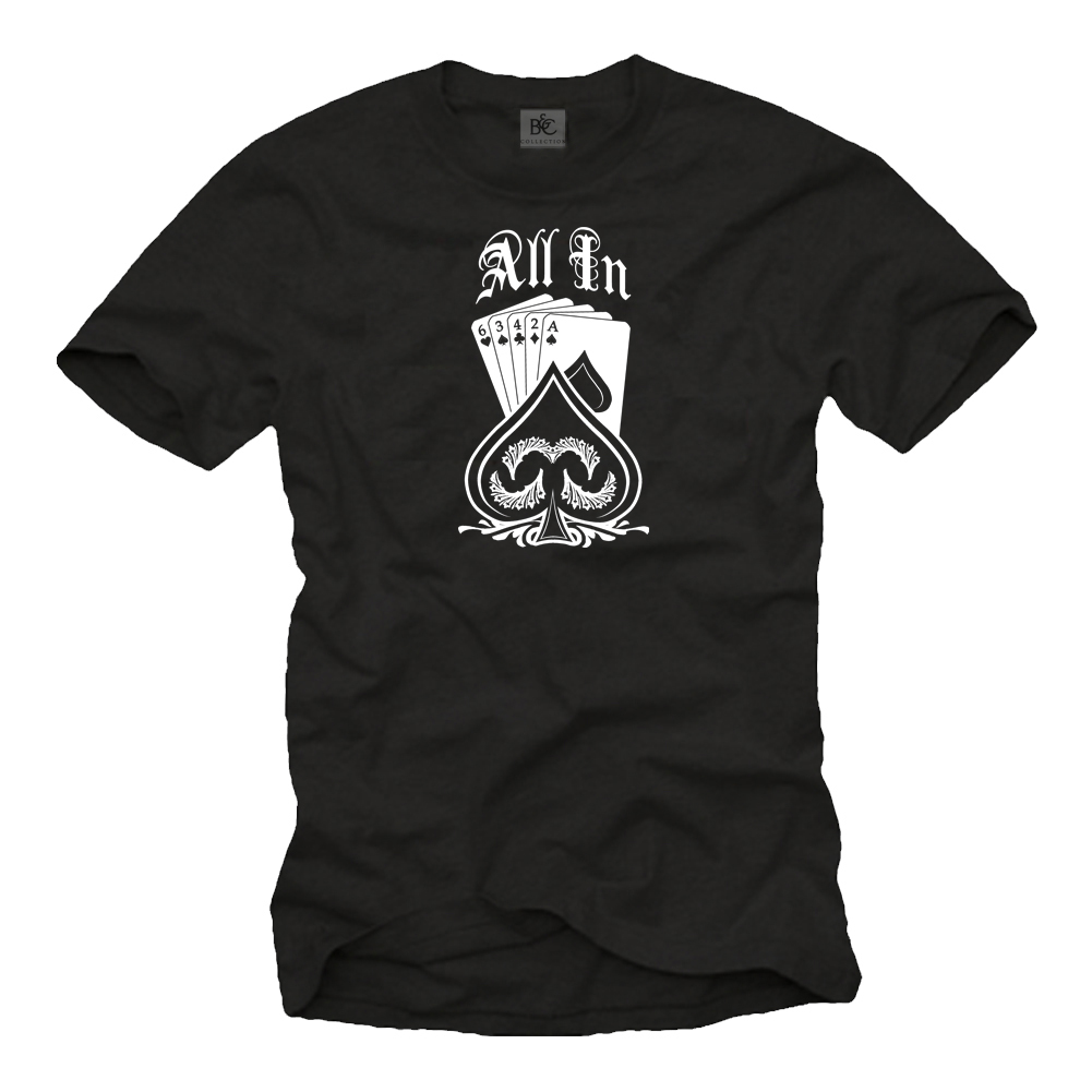 Poker T-Shirt for men - Saying All in