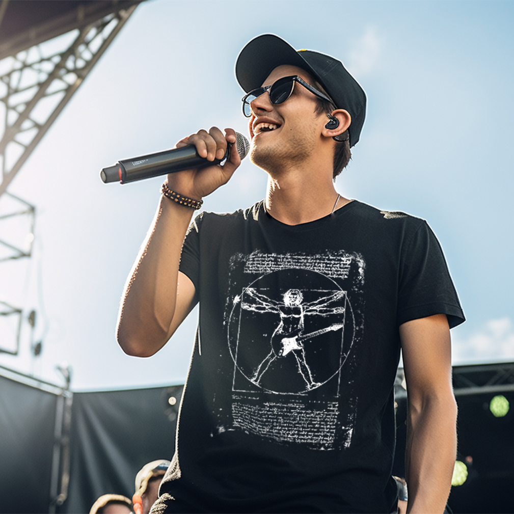 T-Shirt Gitarre Herren - DaVinci Rock Geschenke für Musiker
