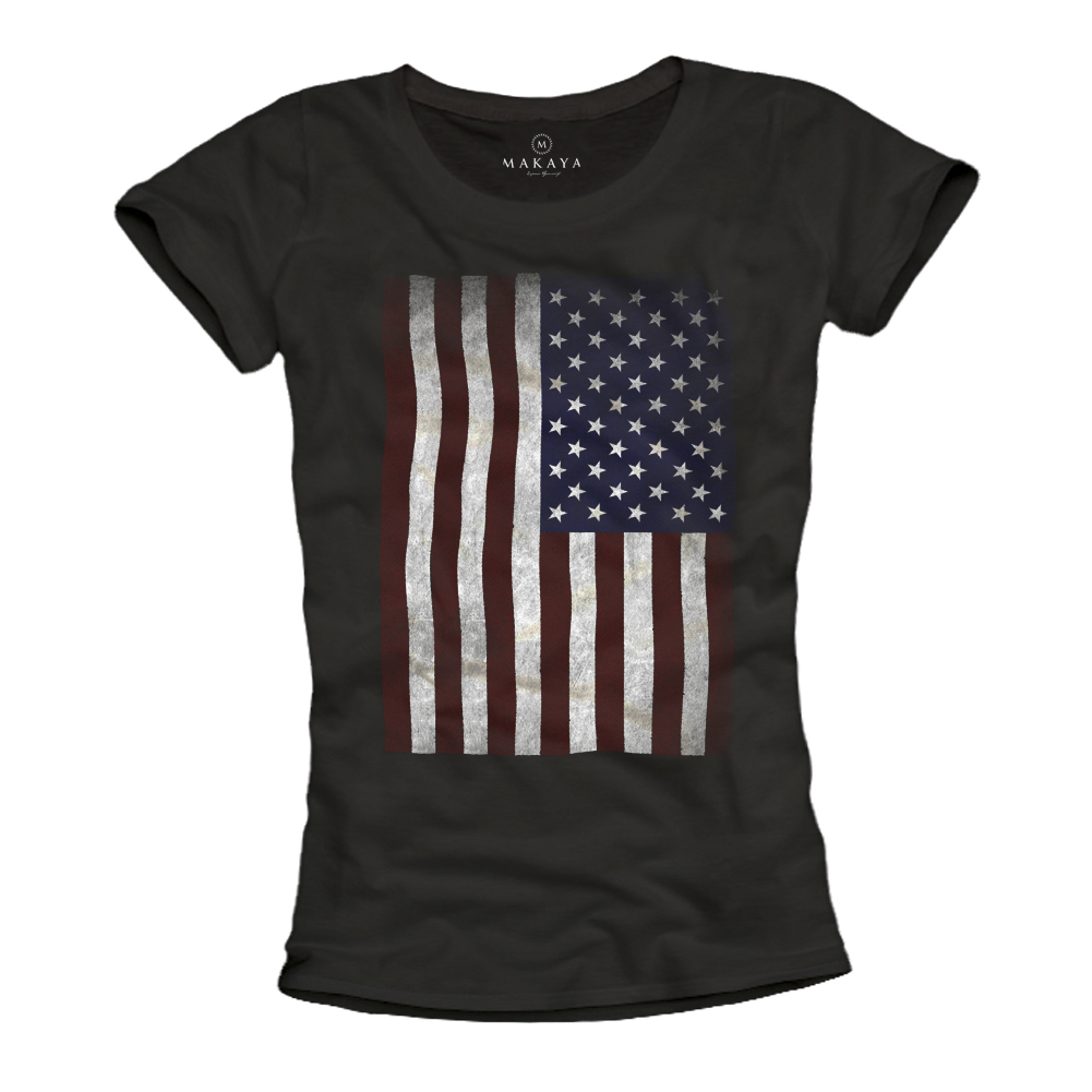 Womens T-Shirt - USA Flag