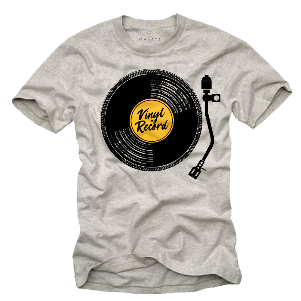 Hip Hop Musik T-Shirt Herren - Vinyl Schallplatte