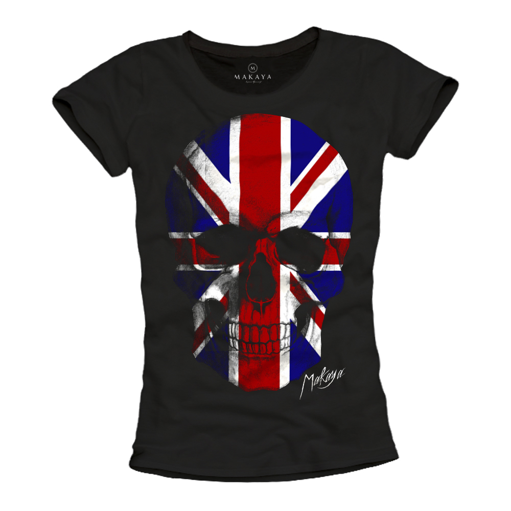 Womens T-Shirt - UK Skull