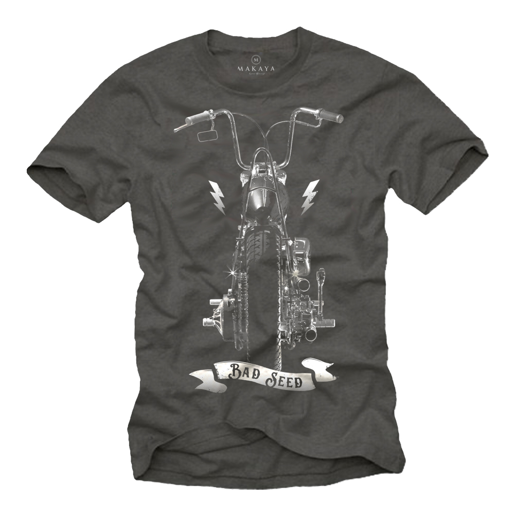 Biker T-Shirt für Männer - Bad Seed Chopper