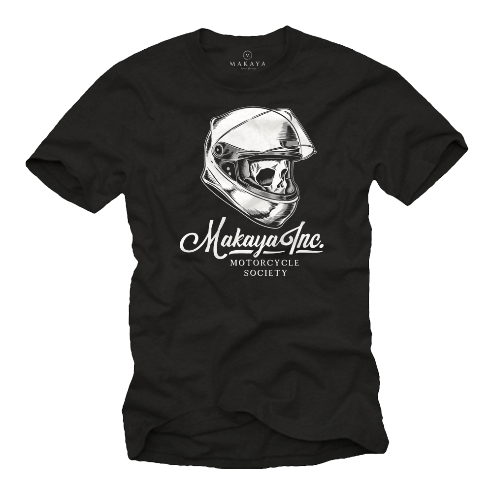Supersportler T-Shirt - Motorcycle Society Totenkopf Helm