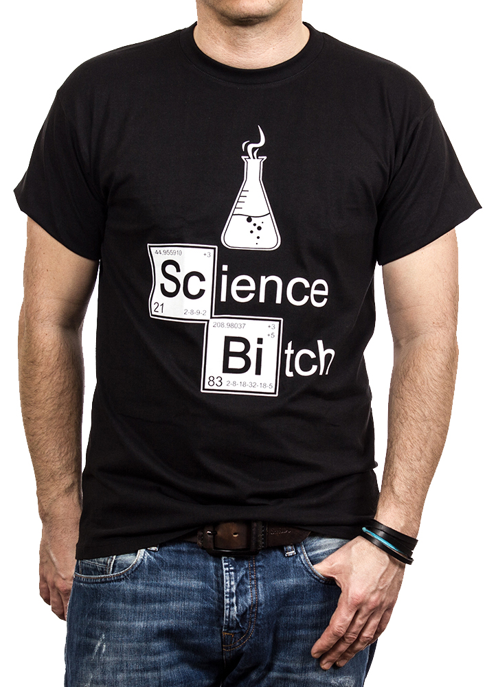 Lustige Geschenke für Chemiker - Herren T-Shirt Science Bitch