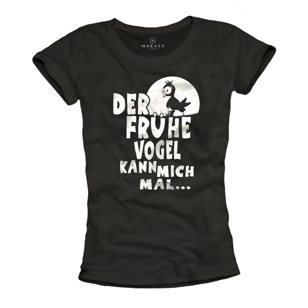 Damen T-Shirt - Der frühe Vogel