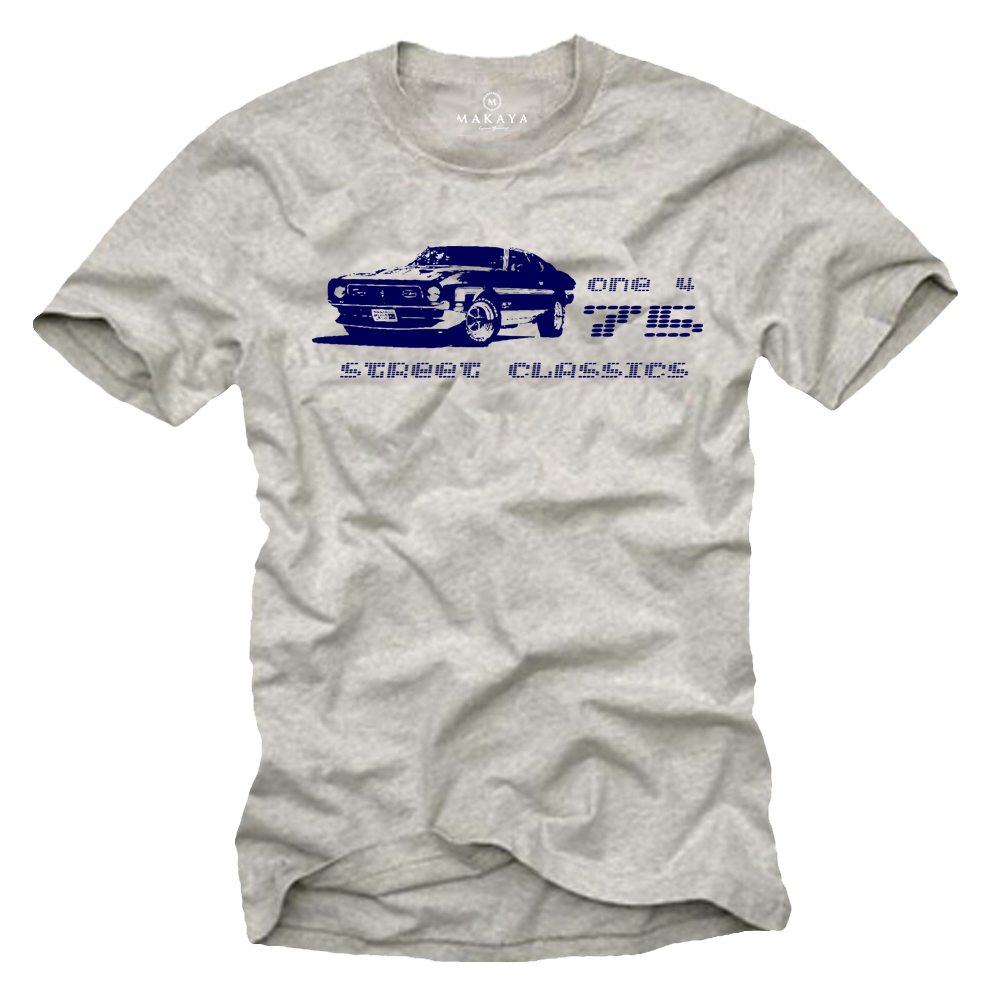 Men's T-shirt with a 1975 Mustang design