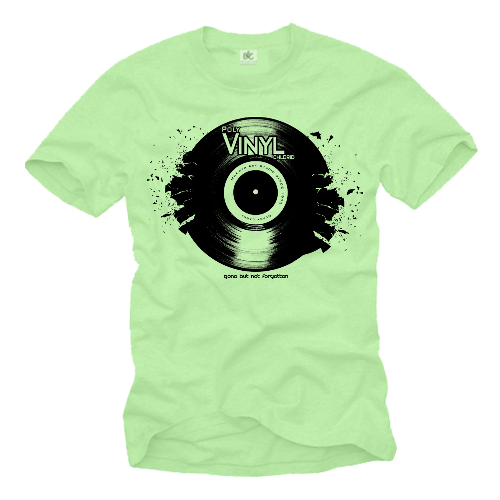 Dj T-Shirt für Herren - Musik Motiv Vinyl Design