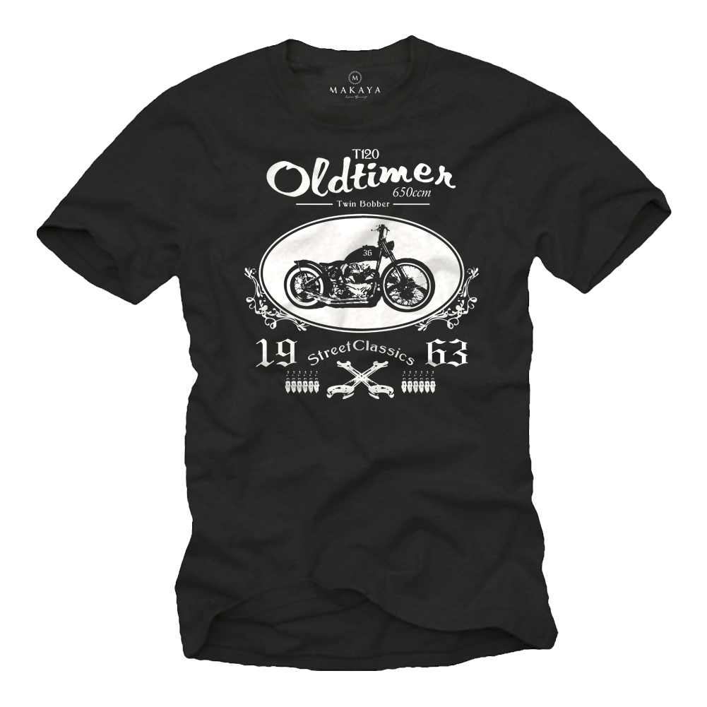 Cool motorcycle t-shirt for men Twin Bobber T120