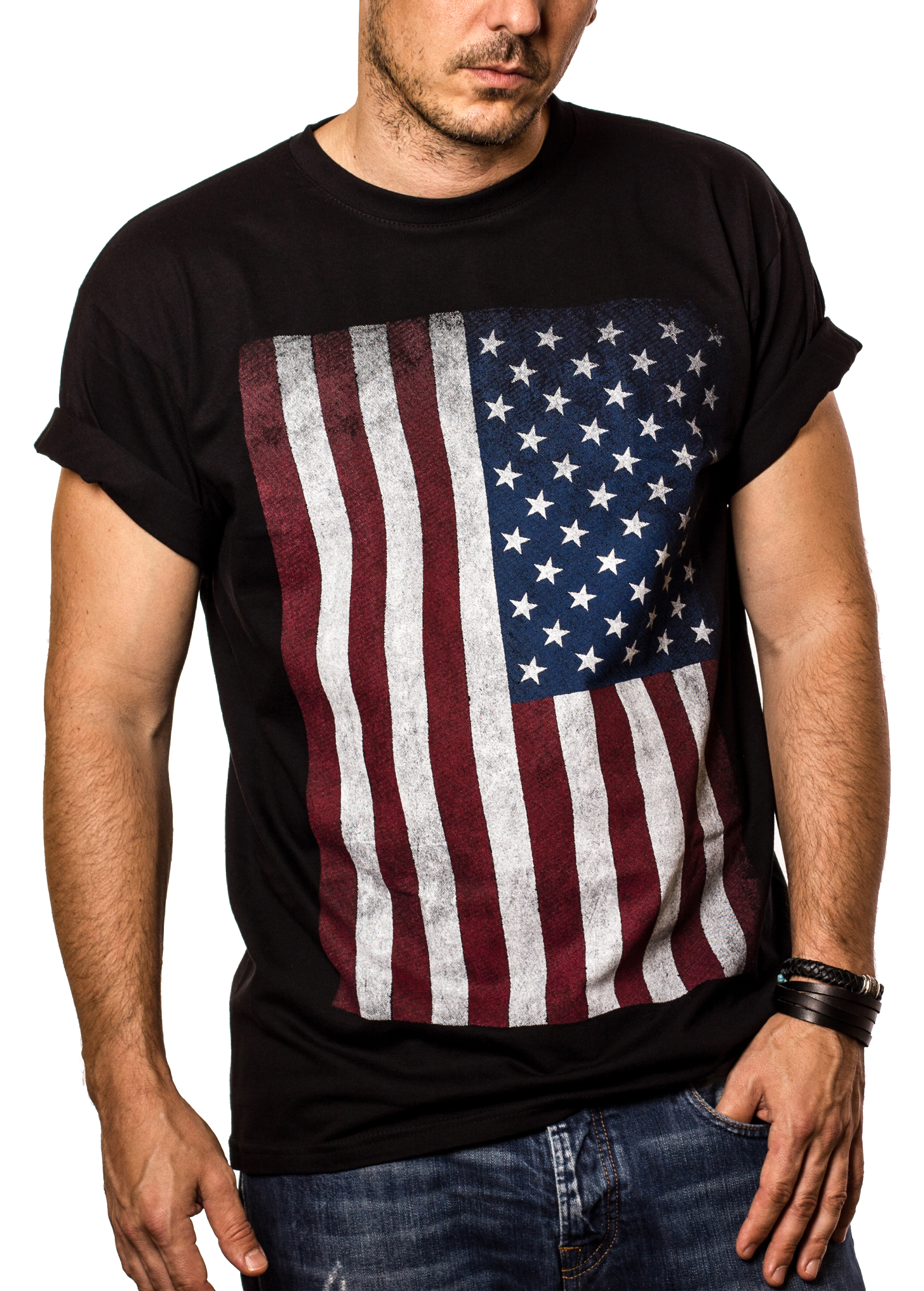 T-Shirt USA Flagge Herren