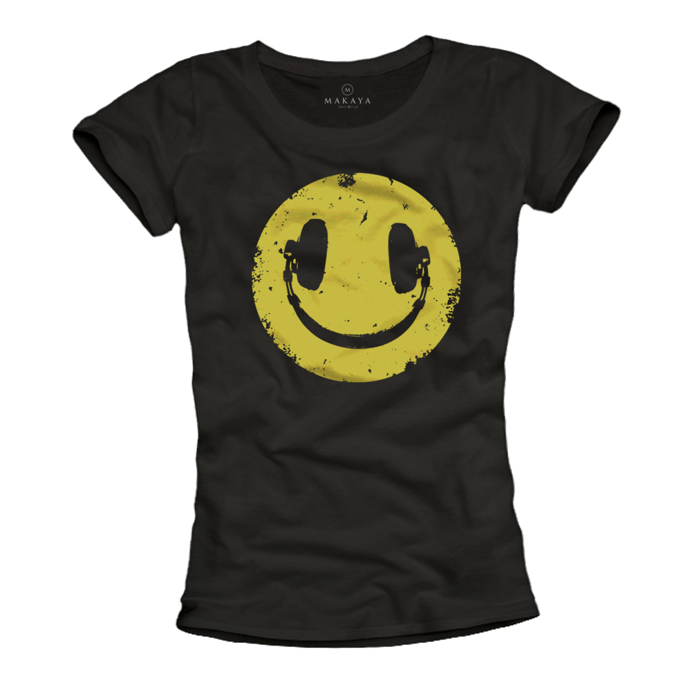 Damen T-Shirt - Headphone Smile