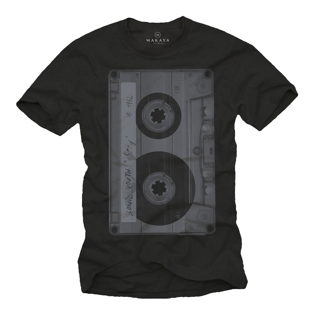 Herren T-Shirt mit Kassette - Vintage Tape