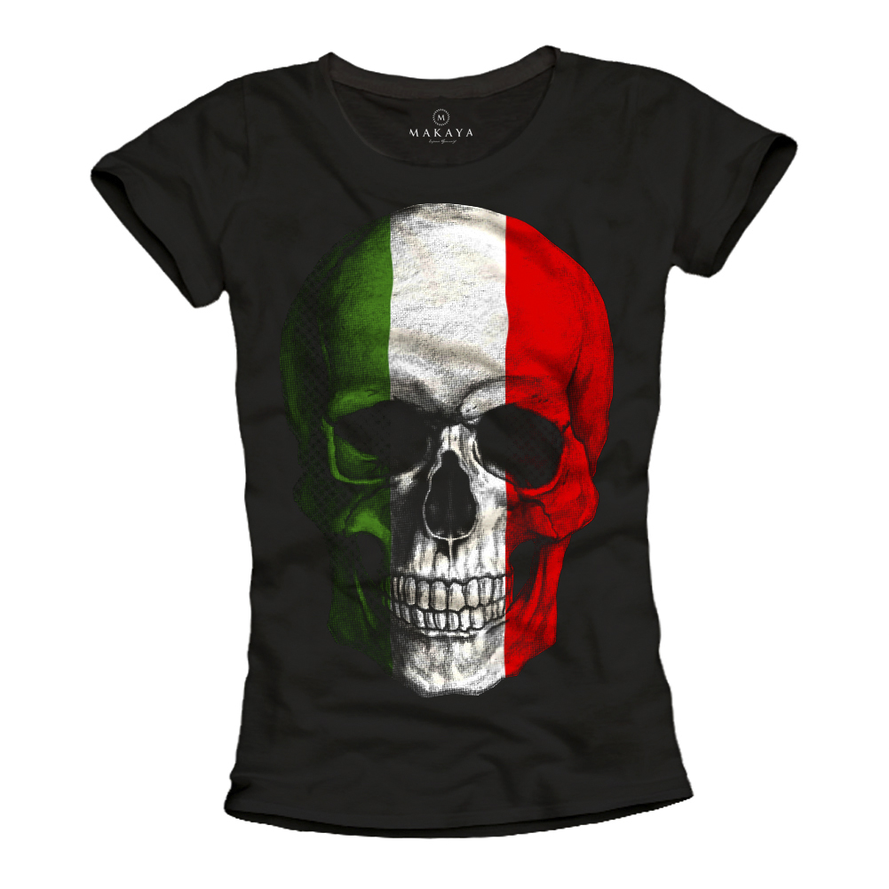 Damen T-Shirt - Italien Skull